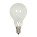 40A15 FROST E12 NICKEL PLATED , Lamps , SATCO, A15,Candelabra,Frost,General Service,Incandescent,Type A,Warm White