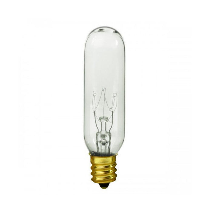 15T6/CL/E12/145V CARDED , Lamps , SATCO, Candelabra,Clear,Incandescent,Sign,Sign & Indicator,T6,Warm White