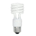13T2/E26/4100K/120V/4PK , Lamps , SATCO, Compact Fluorescent,Cool White,Medium,Spiral,Spirals CFL,T2,White