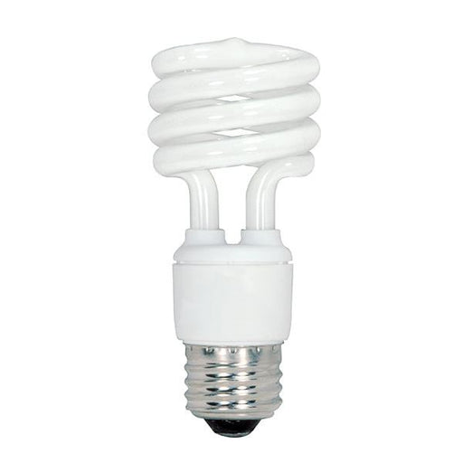 13T2/E26/2700K/120V/8PK , Lamps , SATCO, Compact Fluorescent,Medium,Spiral,Spirals CFL,T2,Warm White,White