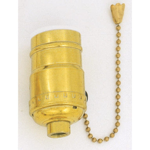 STD GILT SOCKET PULL CHAIN , Hardware , SATCO, Pull Chain,Switches & Accessories