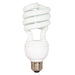 12/20/26T4/E26/2700K/120V/1PK , Lamps , SATCO, Compact Fluorescent,Medium,Spiral,Spirals CFL,T4,Warm White,White