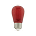 1W/LED/S14/RED/120V/ND/4PK , Lamps , SATCO, LED,LED Filament,Medium,S14,Transparent Red