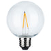 2W/LED/G25/822/120V/2PK , Lamps , SATCO, Clear,G25,LED,LED Globe Light,Medium,String Light