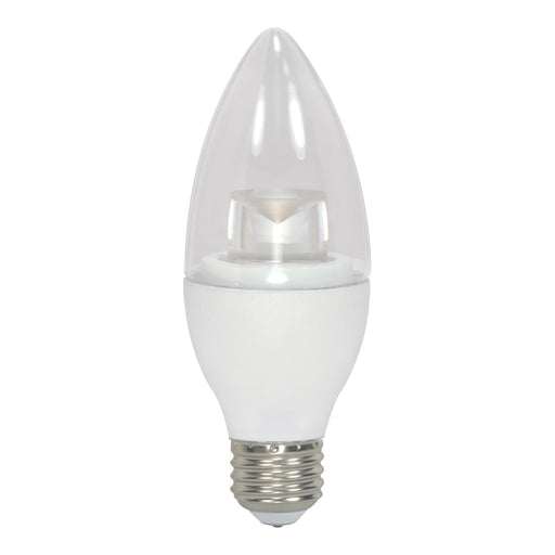 4.5ETC/LED/3000K/E26/120V , Lamps , SATCO, B11,Candle,Clear,Decorative LED,LED,Medium,Soft White