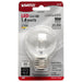 1.4W G16.5/CL/LED/120V/CD E26 , Lamps , SATCO, Clear,G16.5,Globe,LED,LED Globe Light,Medium,Warm White