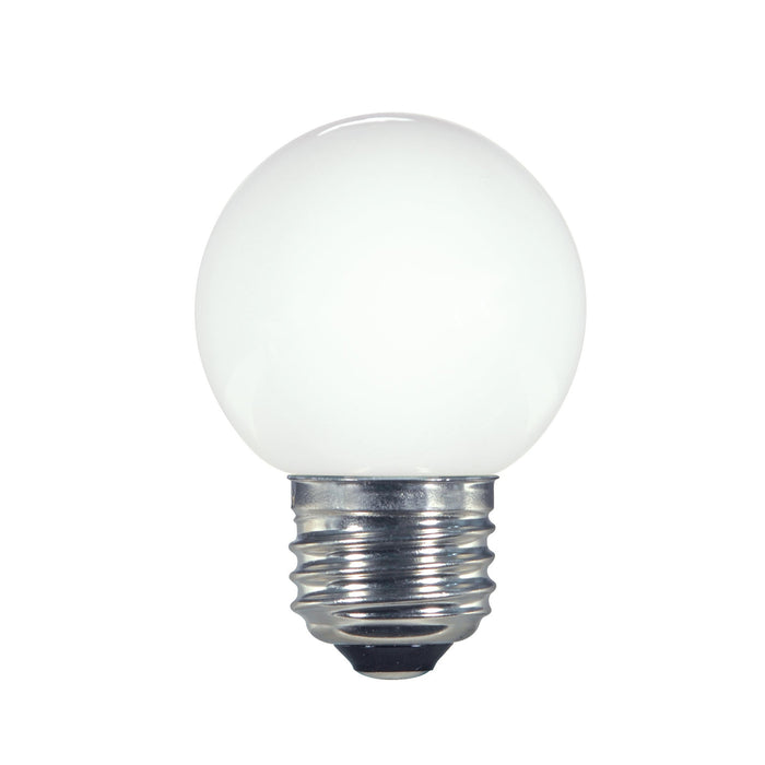 1.4W G16.5/WH/LED/120V/CD E26 , Lamps , SATCO, Coated White,G16.5,Globe,LED,LED Globe Light,Medium,Warm White