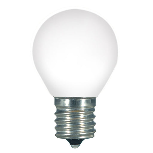 1.0W S11/WH/LED/E17/120V/CD , Lamps , SATCO, Coated White,Intermediate,LED,S11,Sign,Sign & Indicator,Warm White