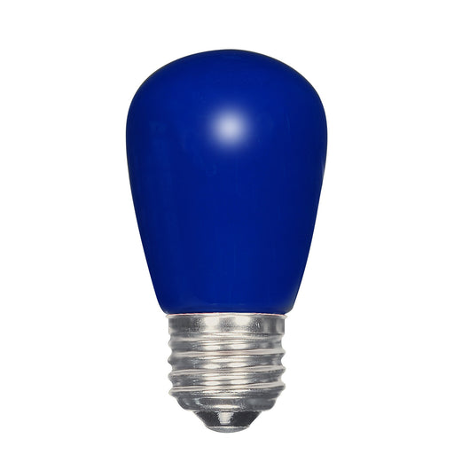 1.4W S14/BL/LED/120V/CD , Lamps , SATCO, Ceramic Blue,LED,Medium,S14,Sign,Sign & Indicator