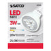 3MR11/LED/25'/3000K/12V , Lamps , SATCO, Bi Pin GU4,Clear,LED,MR,MR LED,MR11,Warm White