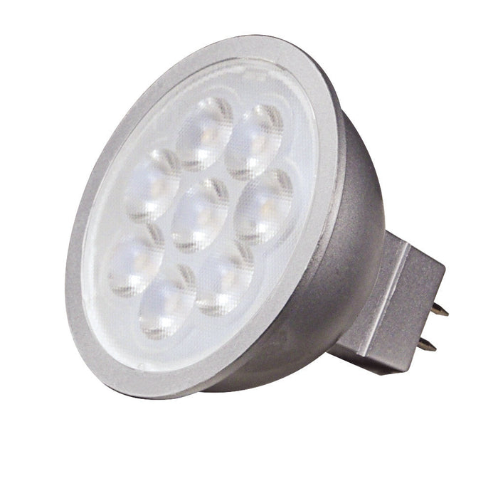 6.5MR16/LED/25'/50K/12V , Lamps , SATCO, Bi Pin GU5.3,Gray,LED,MR,MR LED,MR16,Natural Light