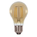 4.5A19/AMB/LED/E26/20K/120V , Lamps , SATCO, A19,LED,LED Filament,Medium,Transparent Amber,Type A
