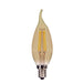 3.5CFA/LED/AMB/20K/120V , Lamps , SATCO, CA11,Candelabra,Candle,LED,LED Filament,Transparent Amber