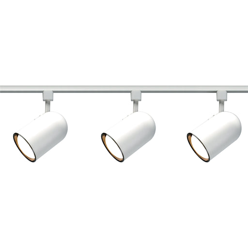 WHITE R30 BULLET CYL TRACK KIT , Fixtures , NUVO, Incandescent,Medium,R30,Track,Track Kit,Track Lighting