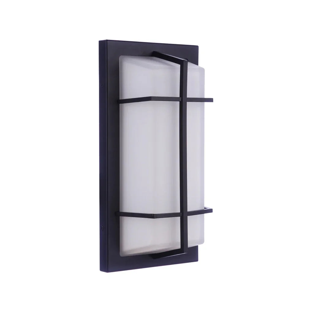 Craftmade Outdoor Large Rectangular Bulkhead in Textured Black ...
